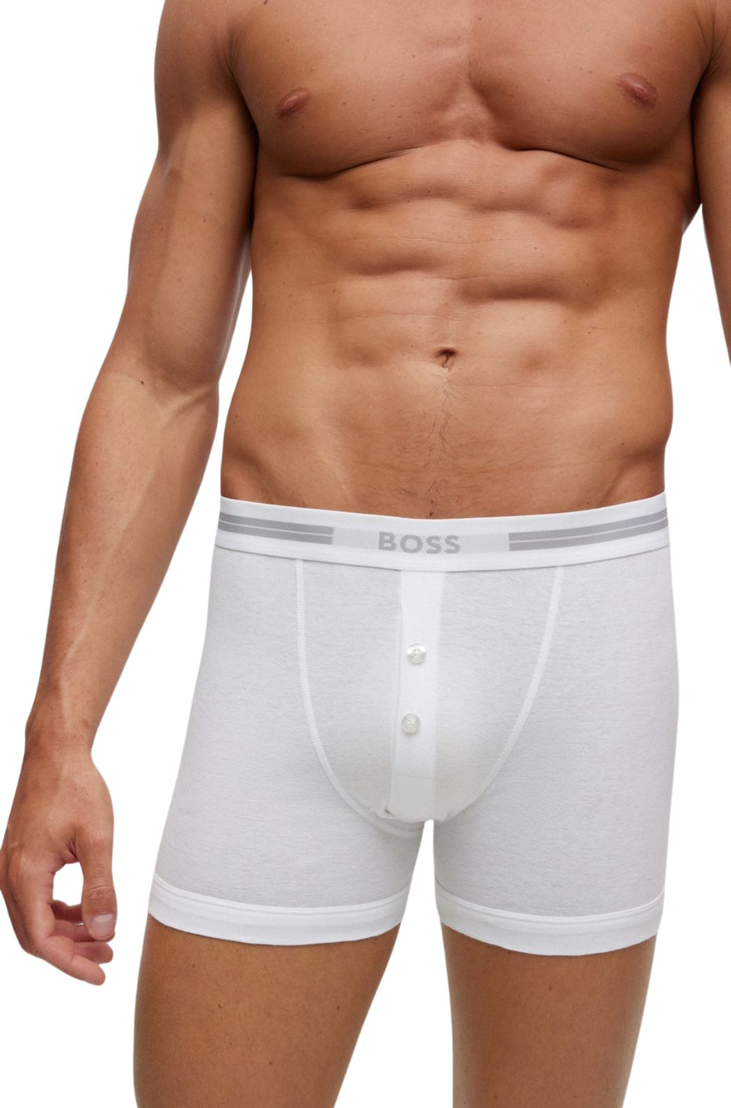 BOSSTrunkOriginal Button - Fly Boxer Brief, WhiteBoxers & Briefs