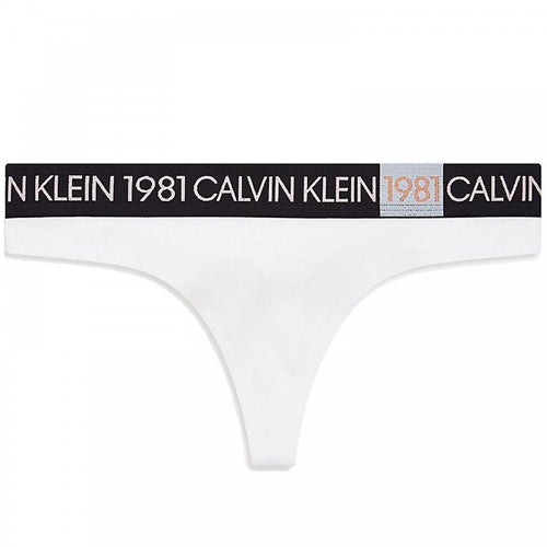 1981 Bold Cotton Thong, White