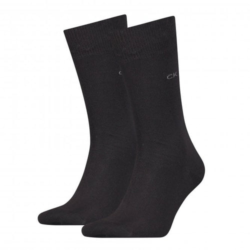 2-Pack Premium Combed Cotton Socks, Black