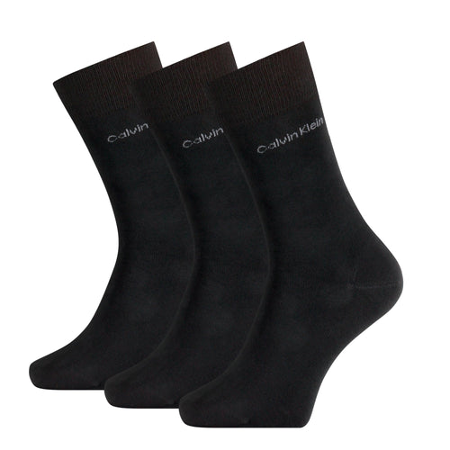 3-Pack Premium Combed Cotton Socks, Black