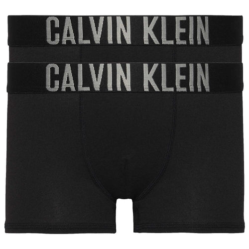 Boys 2-Pack Intense Power Boxer Trunks, Black/silver