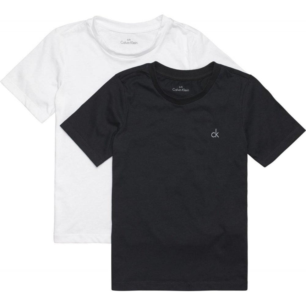 Boys 2-Pack Modern Cotton T-Shirts, Black/White