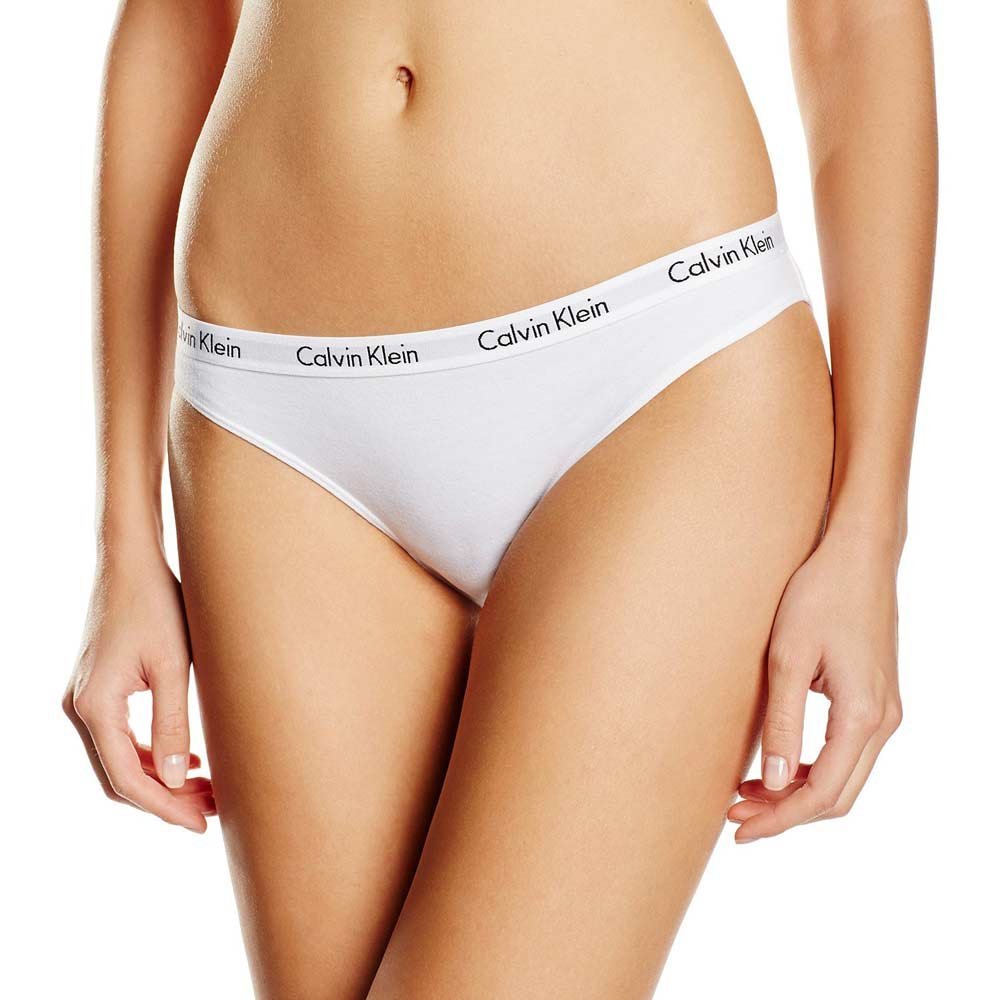 Calvin Klein - Carousel 3 - Pack Bikini Briefs, Black/White/Grey - Boxers - and - Briefs.net