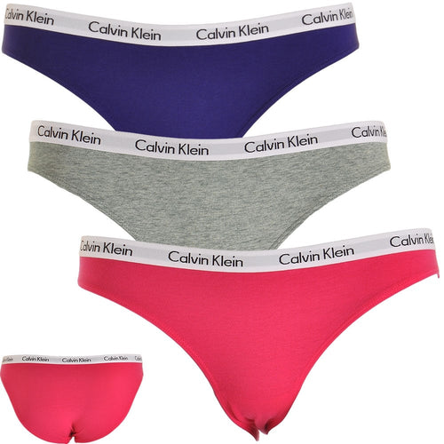 Carousel 3-Pack Bikini Briefs, Salvia / Grey Heather / Sultry