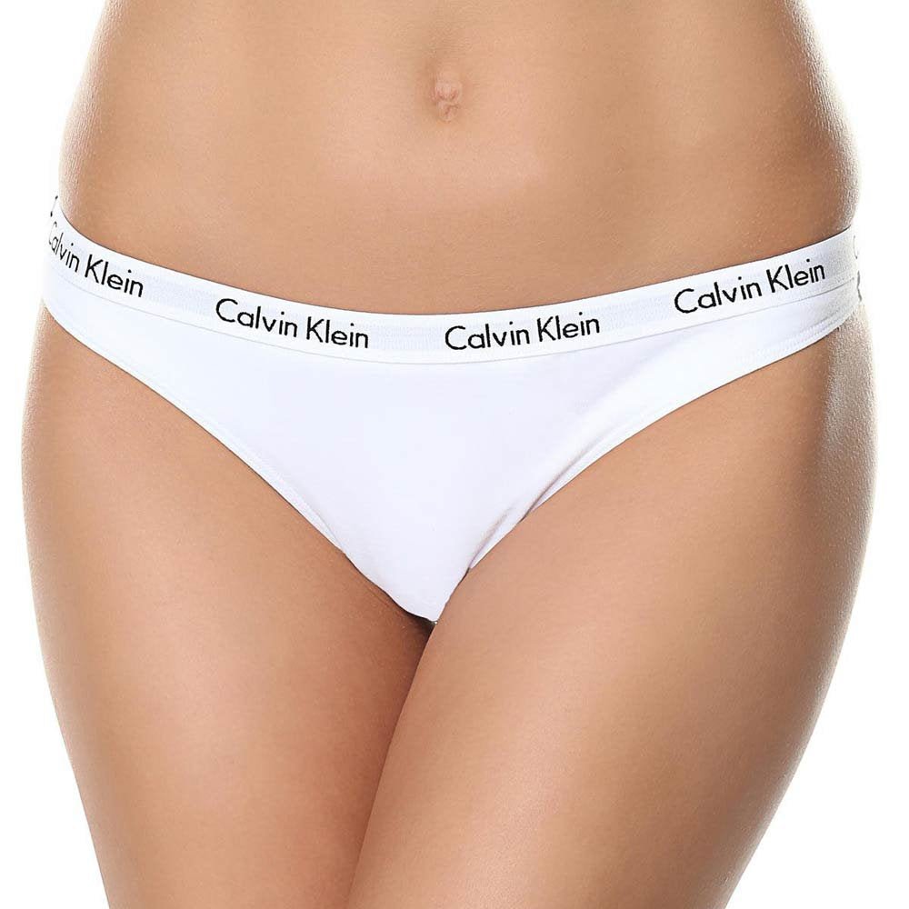 Calvin Klein - Carousel 3 - Pack Thong, Black/White/Black - Boxers - and - Briefs.net