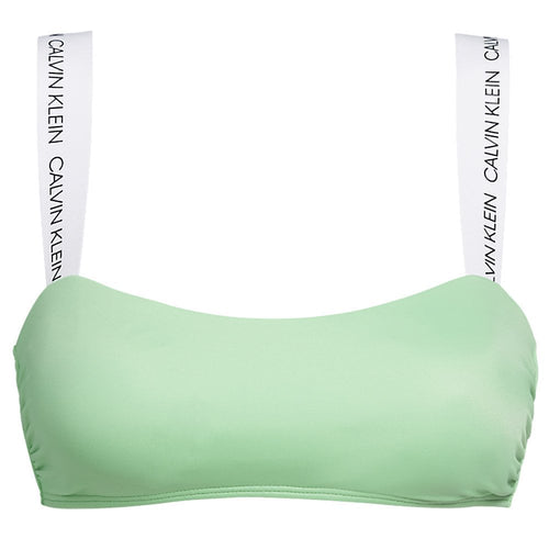 CK Logo Swimwear Bandeau-Bikinioberteil, Frühlingsstrauß