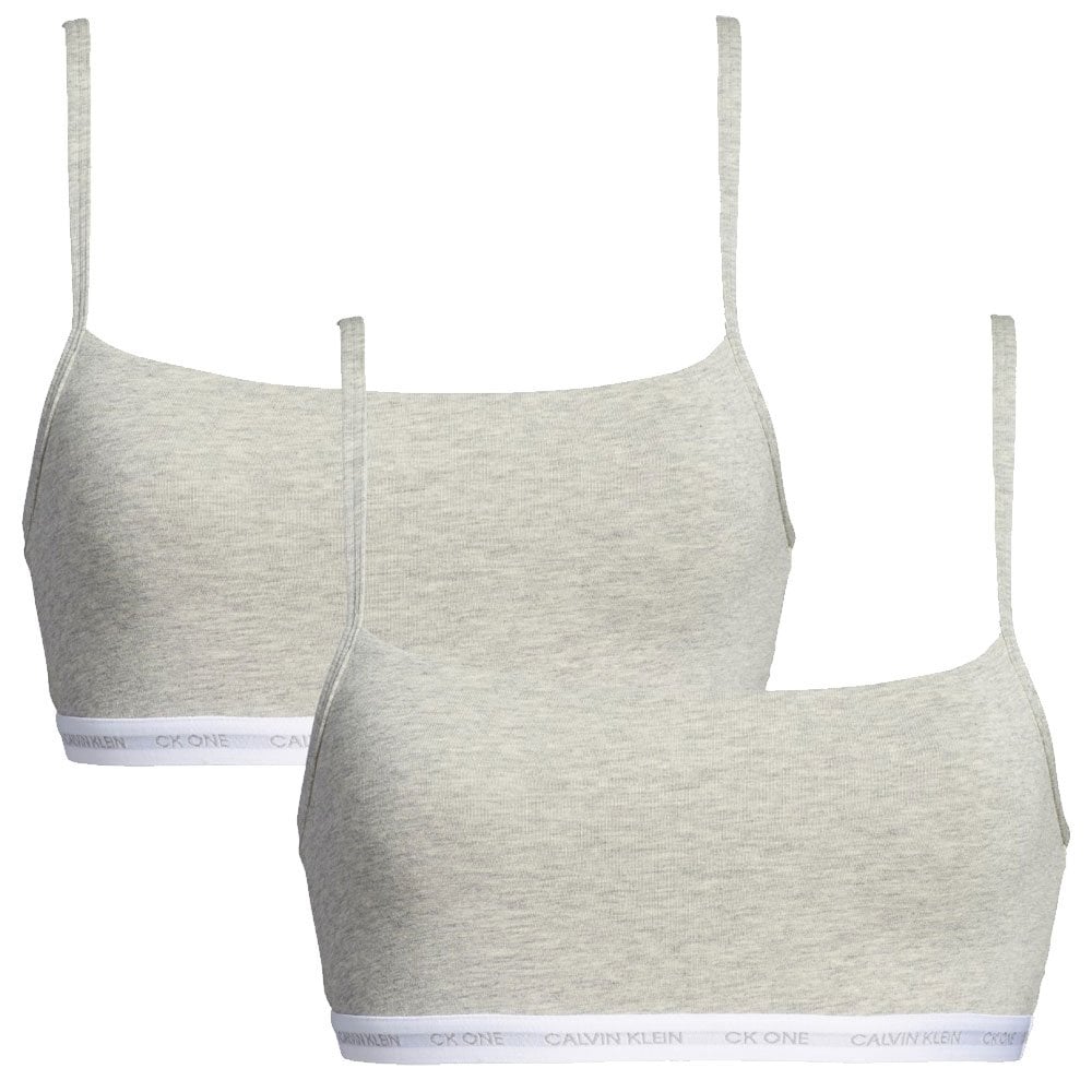 CK One 2-Pack Bralette, Grey