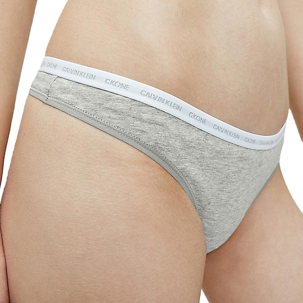 Calvin Klein - CK One 2 - Pack Thong, Grey - Boxers - and - Briefs.net