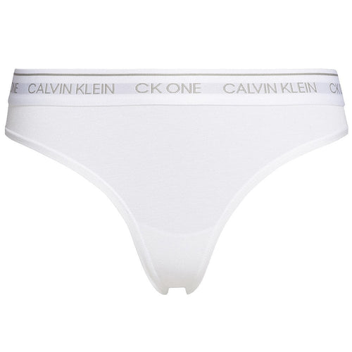 CK One Cotton Modal Blend Thong, White