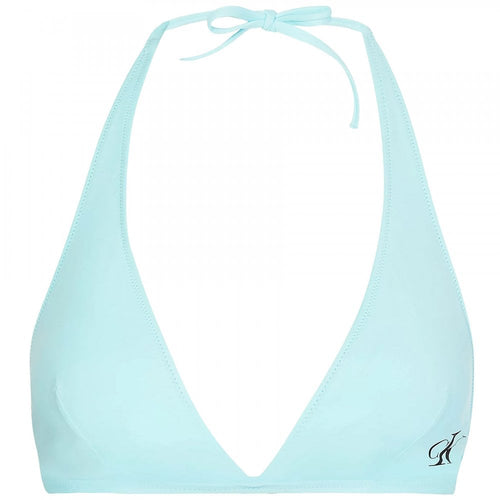 CK One Halter Bikini Bademode Oberteil, Zartes Türkis