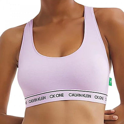 CK One Recycled Bralette, Mauve Berry