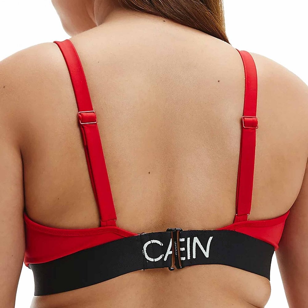 Core Curve Swimwear Bikini Top, Rustic Red - Main Image