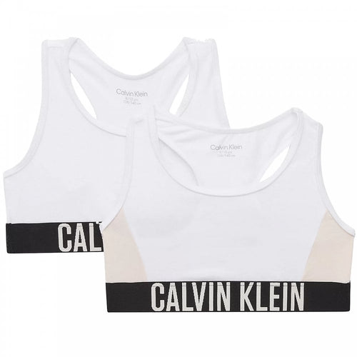 Girls 2 Pack Intense Power Bralette, Pvh White/Pvh White