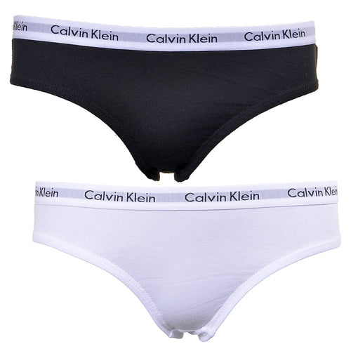 Girls 2-Pack Modern Cotton Bikini Briefs, Black/White