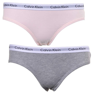 Girls 2-Pack Modern Cotton Bikini Briefs, Pink/Grey