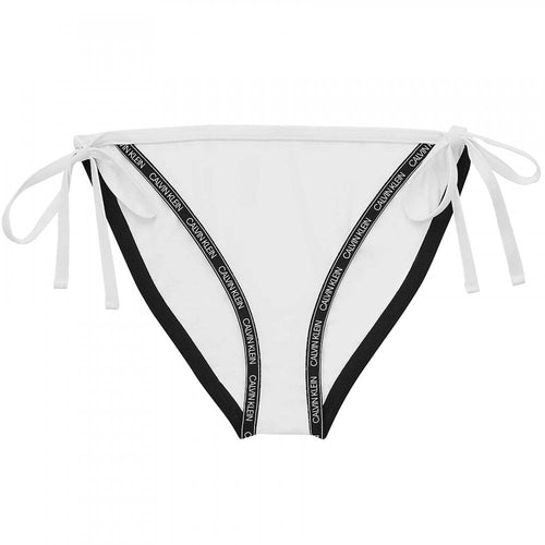 Bikinihose mit seitlichem Bindeband und Logo, PVH Classic White