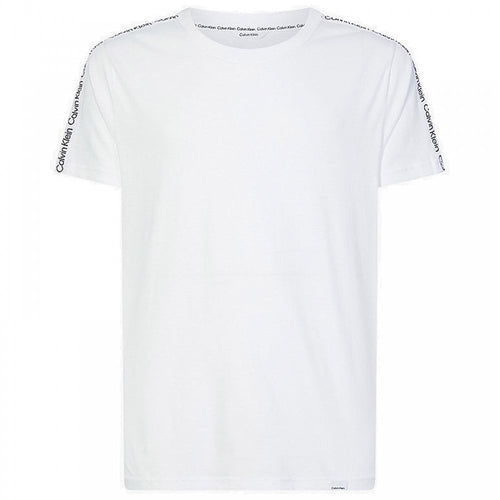 Logo Tape Swimwear Beach T-Shirt, White