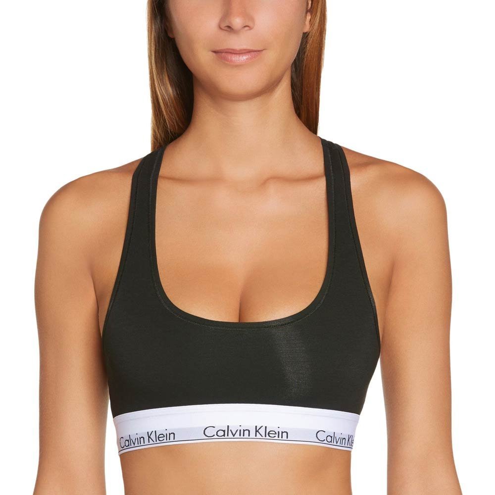 Calvin Klein - Modern Cotton Bralette, Black - Boxers - and - Briefs.net