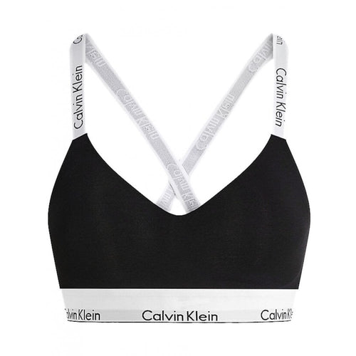 Modern Cotton Light Lined Bralette, Black