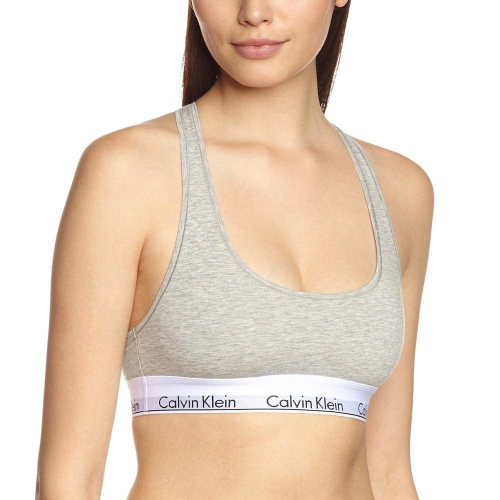 Calvin Klein - Modern Cotton Bralette, Grey - Boxers - and - Briefs.net