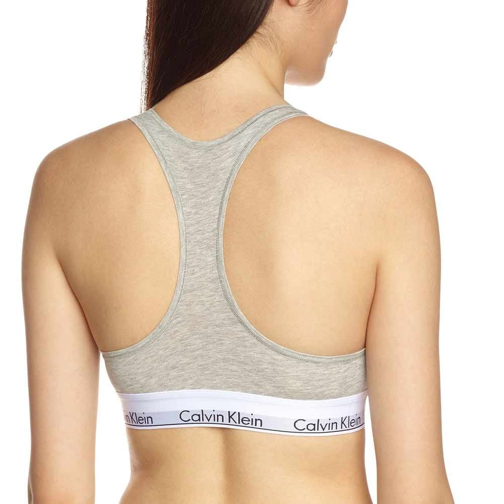 Calvin Klein - Modern Cotton Bralette, Grey - Boxers - and - Briefs.net