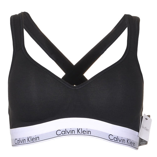 Modern Cotton Bralette Lift, Black