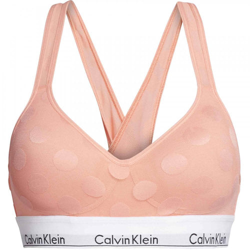 Modern Cotton Light Lined Bralette, Gerbera Daisy