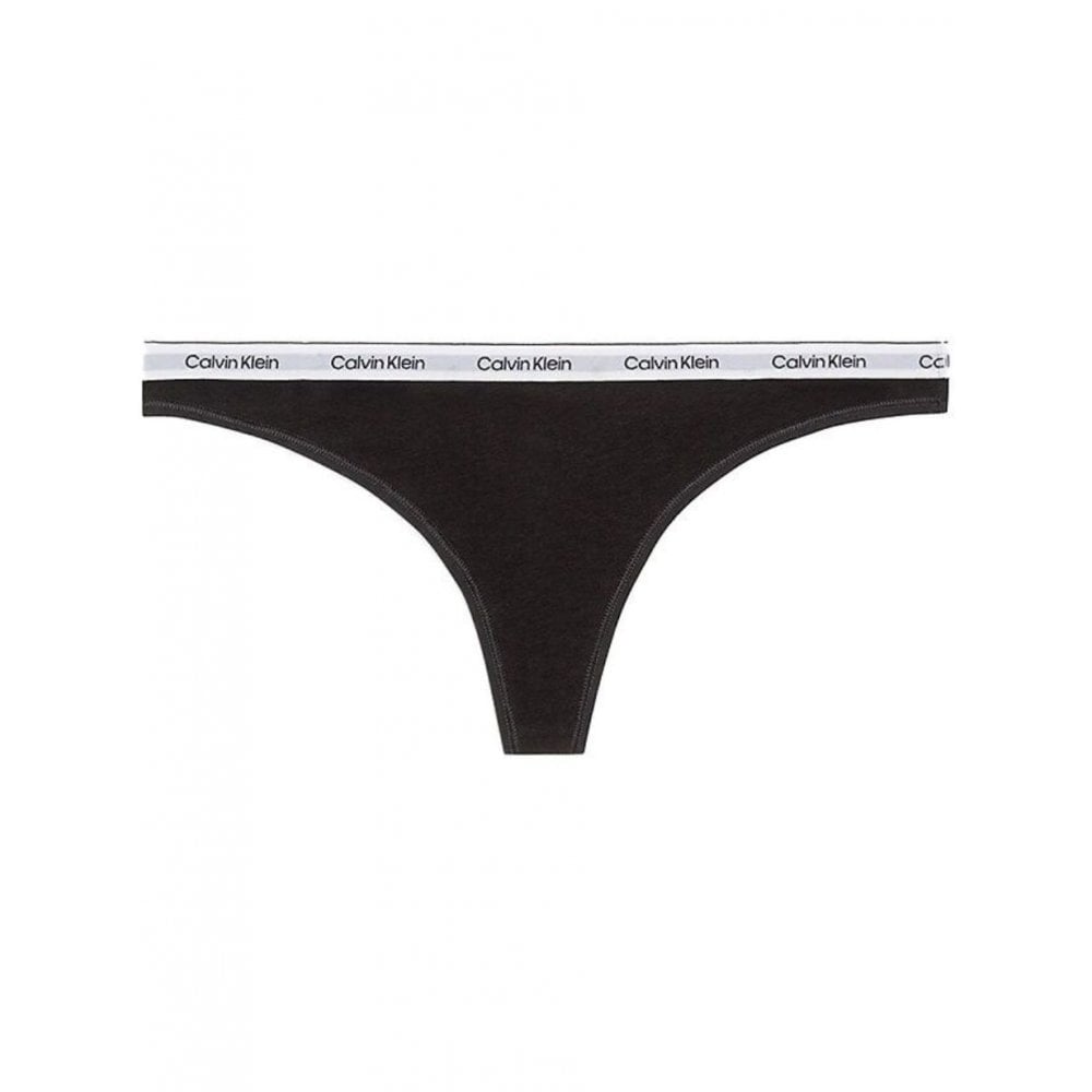 Modern Logo Thong, Black