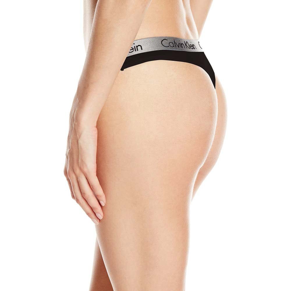 Calvin Klein - Radiant Thong, Black - Boxers - and - Briefs.net