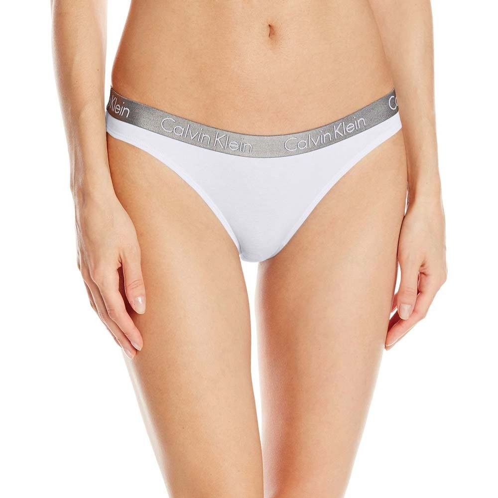 Calvin Klein - Radiant Thong, White - Boxers - and - Briefs.net