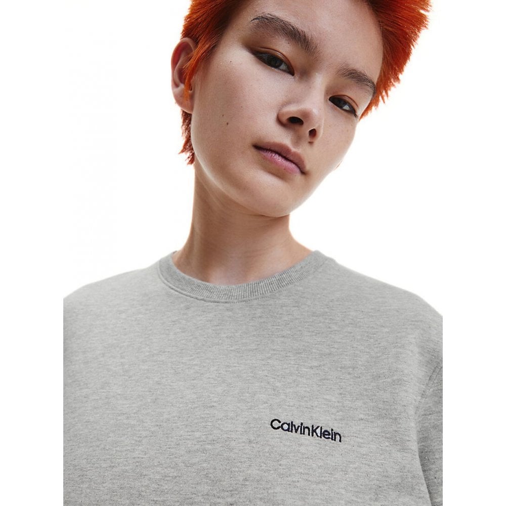 Calvin Klein Women Modern Cotton Sweatshirt Snow Heather Neon Neps Boxers and Briefs
