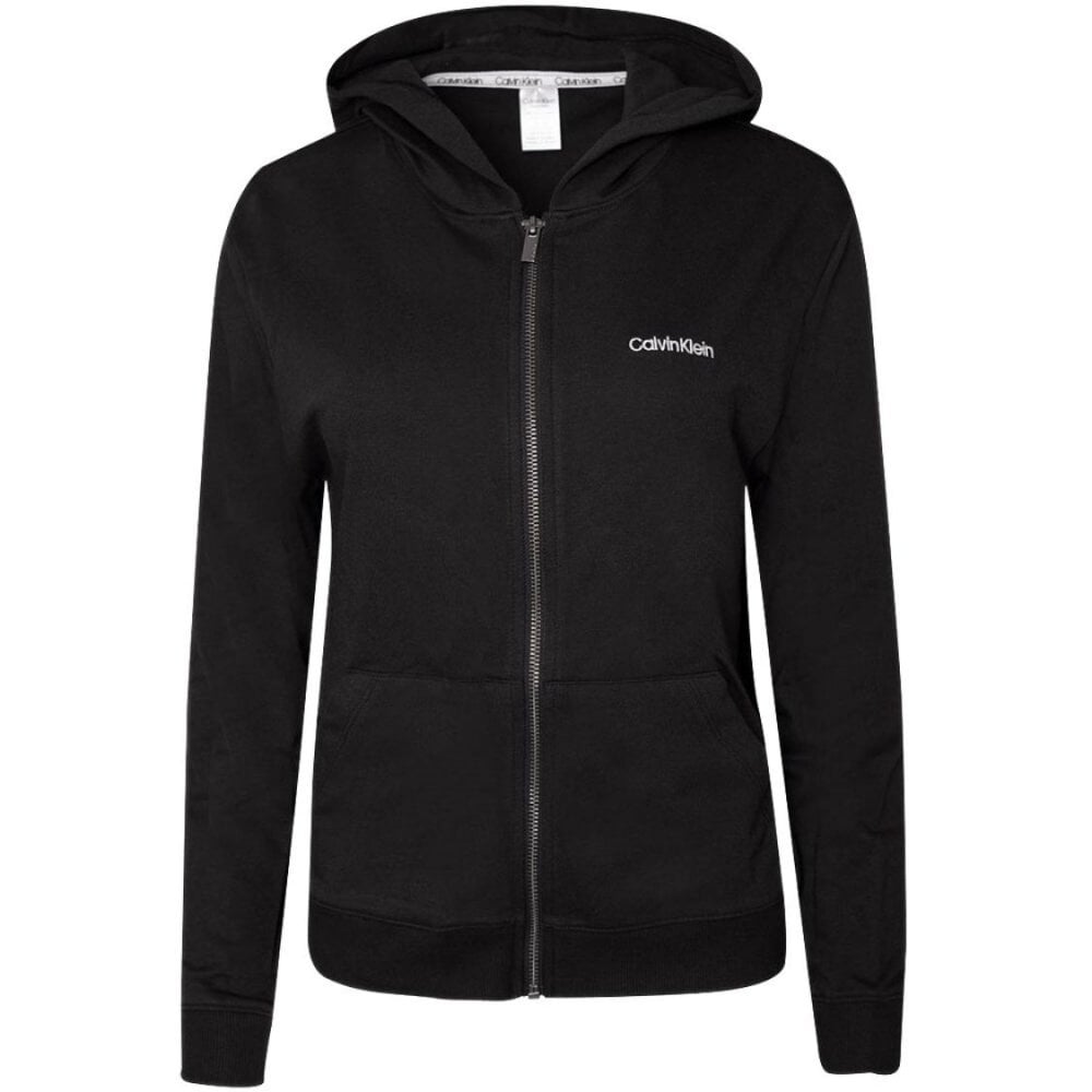 Women Modern Cotton Zip-Thru Track Jacket, Black