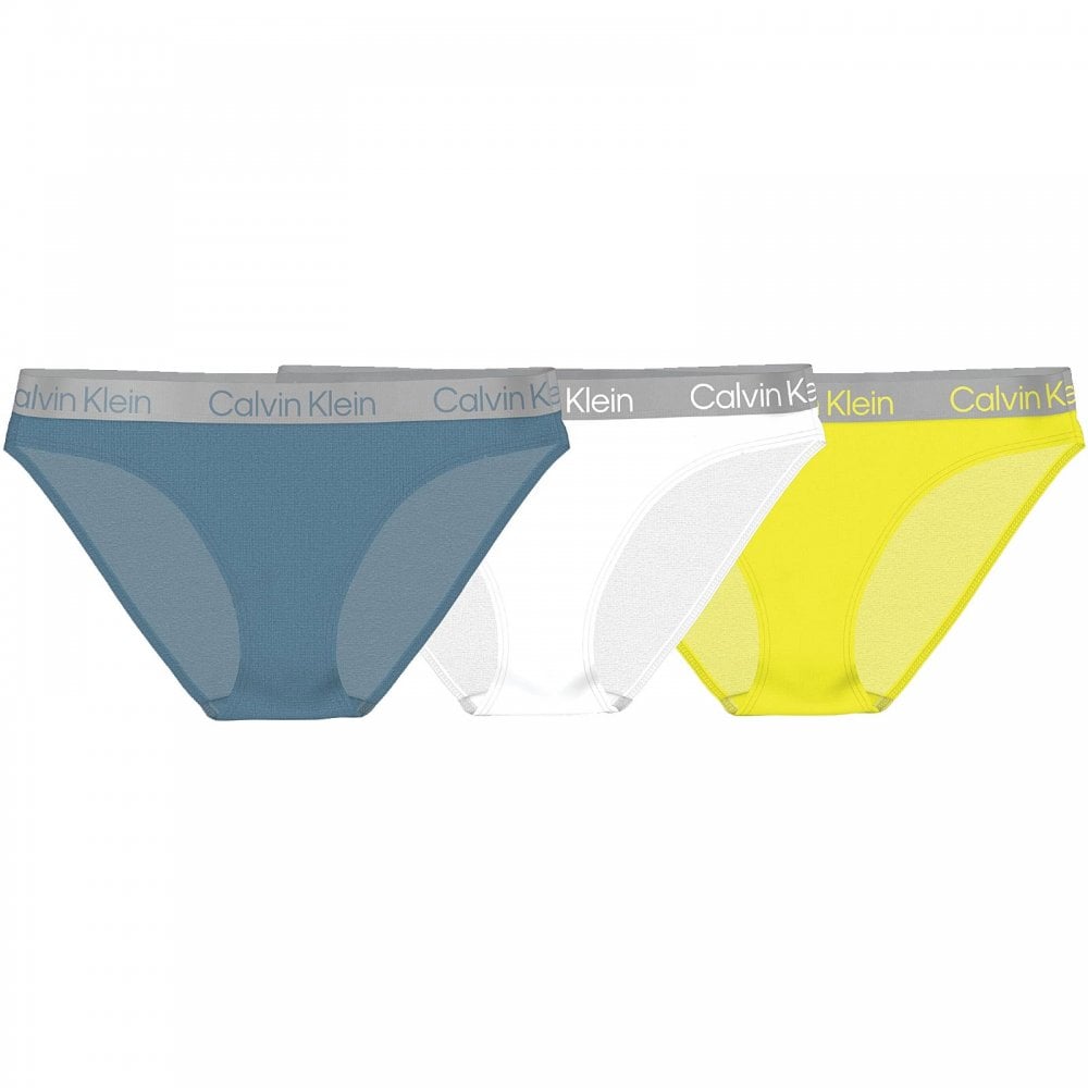 Radiant Lot de 3 slips de bikini Bleu sarcelle/blanc/citrina