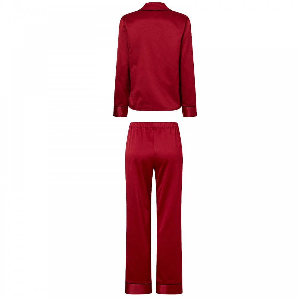 Calvin Klein Womens Satin Pyjama Gift Set Red Carpet Boxers and Briefs