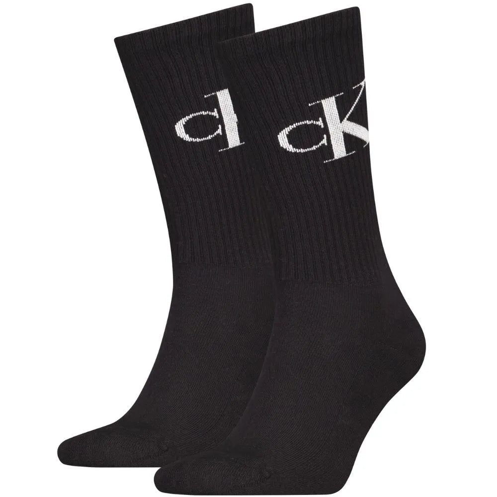 Calvin KleinSocks 2 - pack2 - Pack CK Jeans Logo Sports Socks, BlackBoxers & Briefs