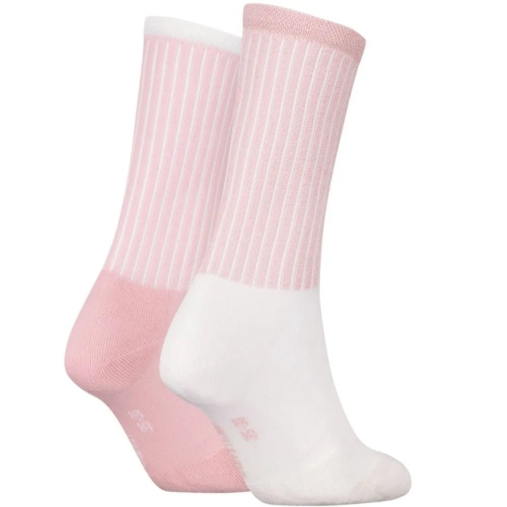 Calvin KleinSocks 2 - pack2 - Pack CK Logo Women's Sports Socks, Pink/WhiteBoxers & Briefs