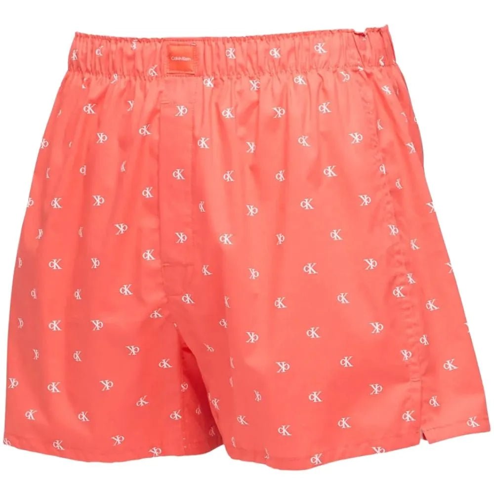 Calvin KleinBoxer Shorts 3 - pack3 - Pack Allover Logo Traditional - Fit Boxer Shorts, Black/Red/BlueBoxers & Briefs