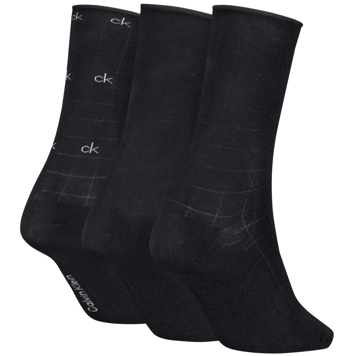 Calvin KleinSocks 3 - pack3 - Pack Allover Logo Women's Socks Gift Tin, BlackBoxers & Briefs