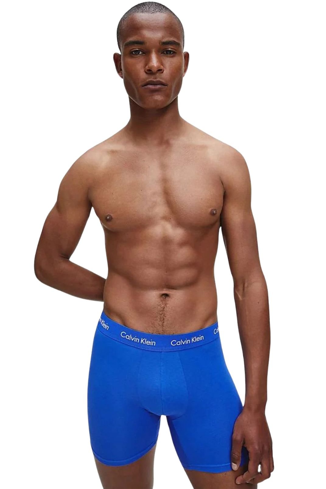 Calvin KleinTrunks 3 - pack3 - Pack Boxer Trunks, Black/Blue Shadow/Cobalt WaterBoxers - and - Briefs.net