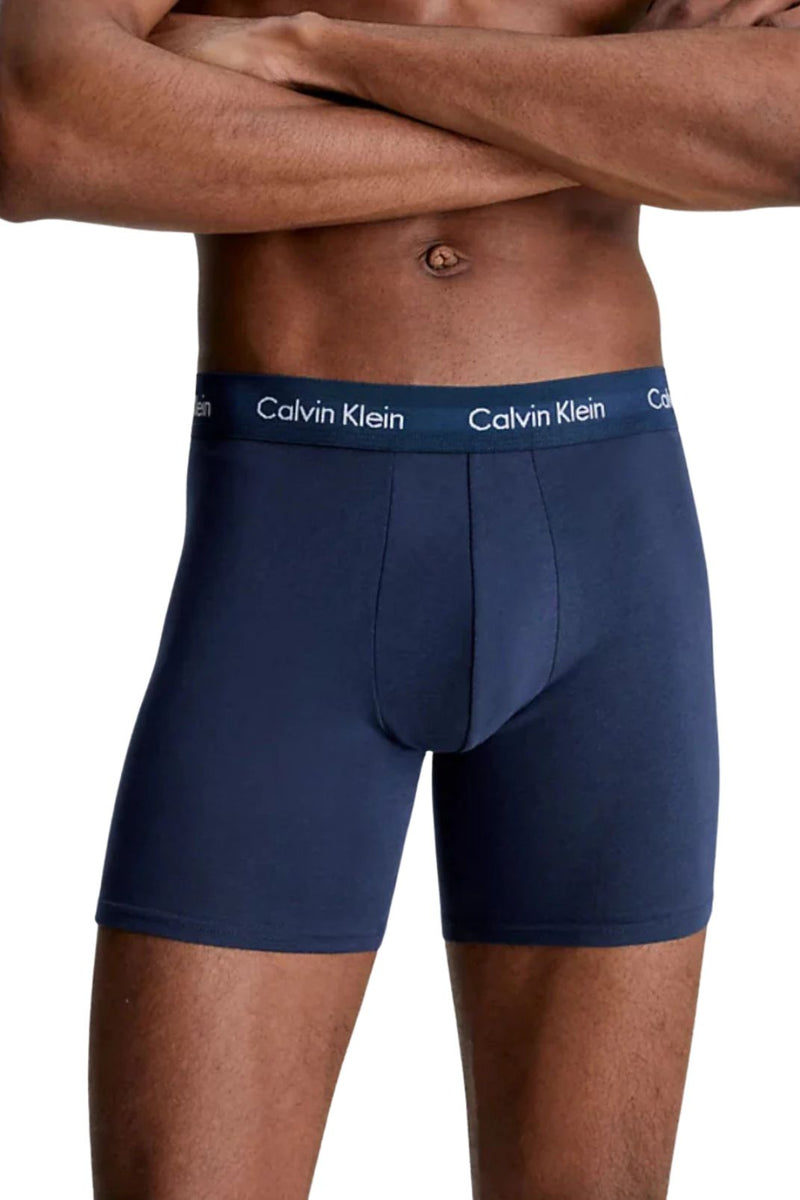 Calvin KleinTrunks 3 - pack3 - Pack Boxer Trunks, Black/Blue Shadow/Cobalt WaterBoxers - and - Briefs.net