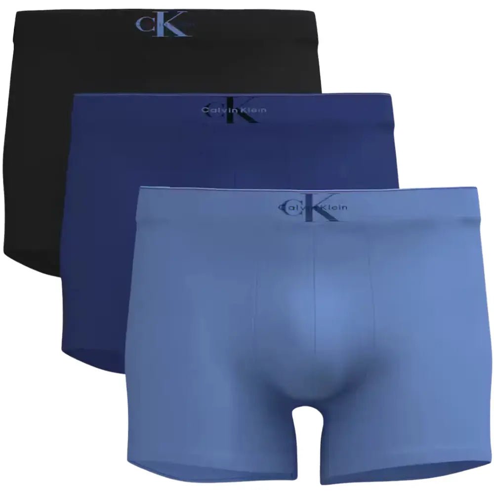 Calvin KleinTrunks 3 - pack3 - Pack CK Archive Boxer Trunks, Black/Blue/BlueBoxers & Briefs