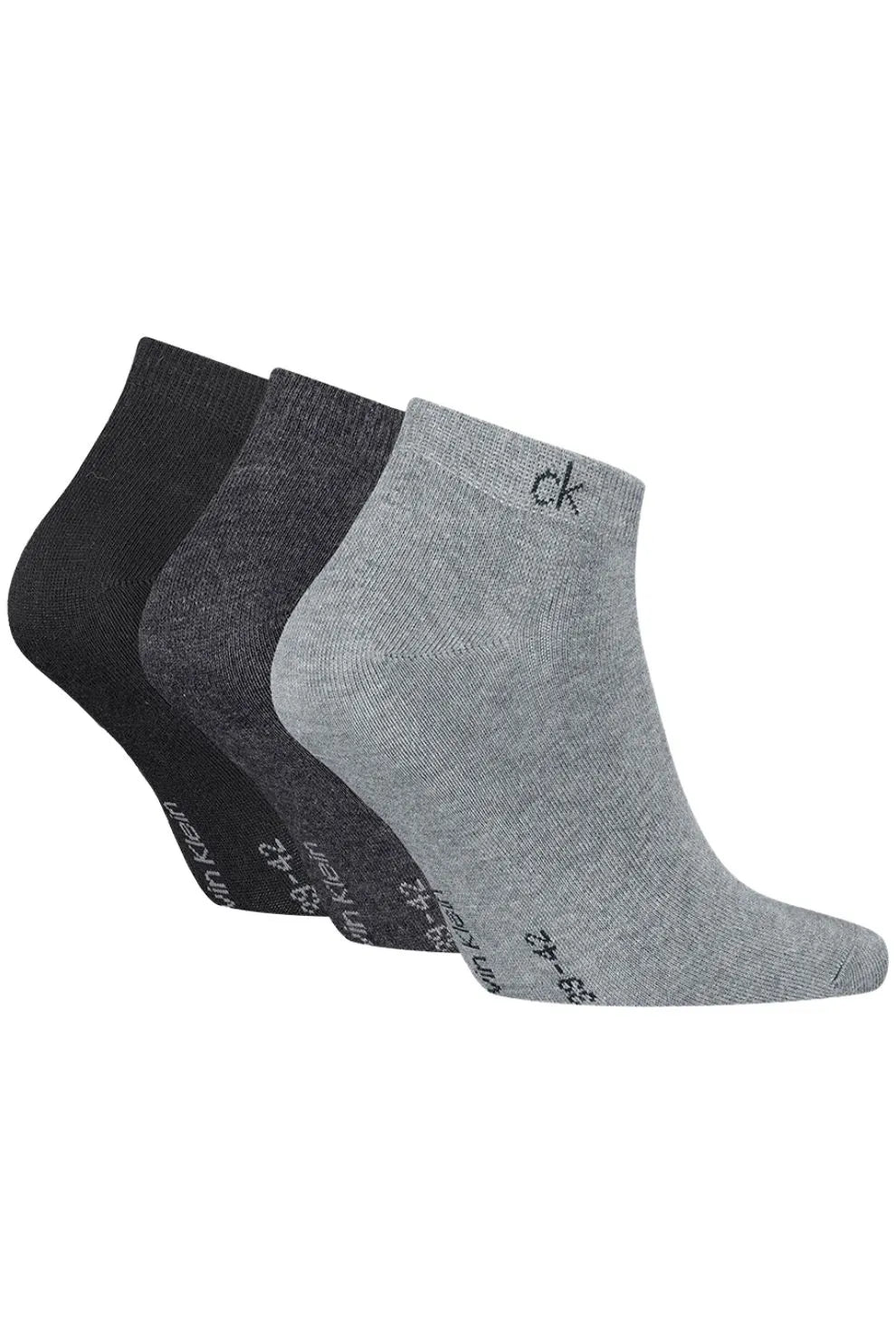 Calvin KleinSocks 3 - pack3 - Pack CK Premium Combed Cotton Trainer Socks, Grey MelangeBoxers & Briefs