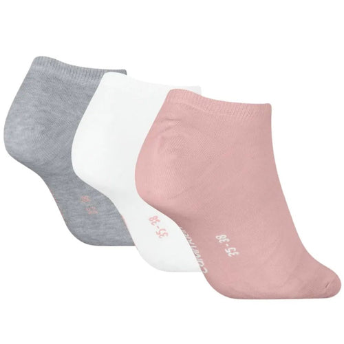 Calvin KleinSocks 3 - pack3 - Pack Classic Logo Women's Trainer Socks, Pink/White/GreyBoxers & Briefs