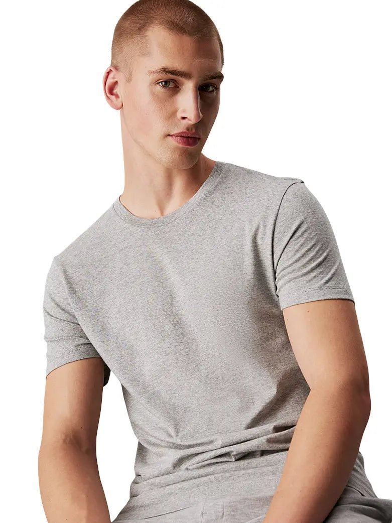 Calvin KleinT-Shirts 3 - pack3 - Pack Hem Logo Crew - Neck T-Shirts, Black/White/GreyBoxers & Briefs