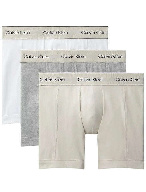 Calvin KleinBoxer Briefs 3 - pack3 - Pack Heritage Cotton Boxer Briefs, Oyster Grey / Grey Heather / WhiteBoxers & Briefs