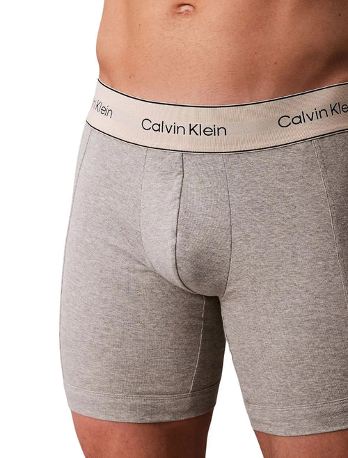 Calvin KleinBoxer Briefs 3 - pack3 - Pack Heritage Cotton Boxer Briefs, Oyster Grey / Grey Heather / WhiteBoxers & Briefs