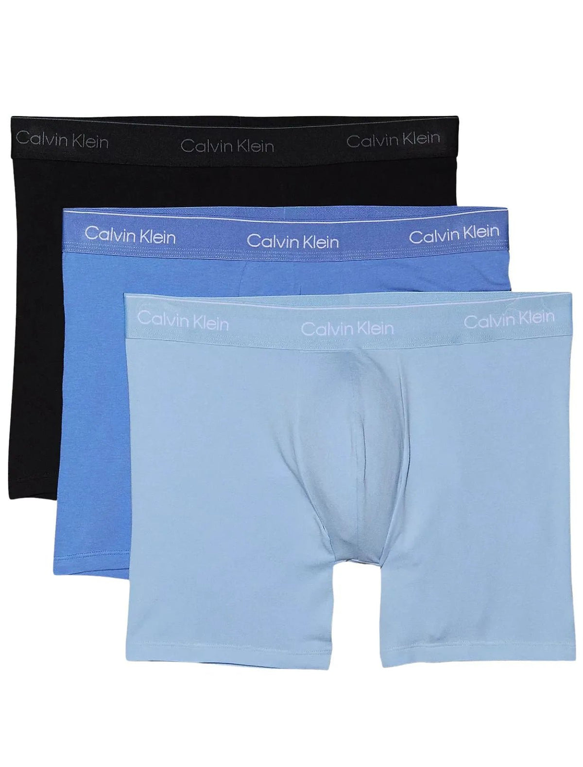 Calvin KleinBoxer Briefs 3 - pack3 - Pack Icon Cotton Stretch Boxer Briefs, Black/Glacier/BluebellBoxers & Briefs