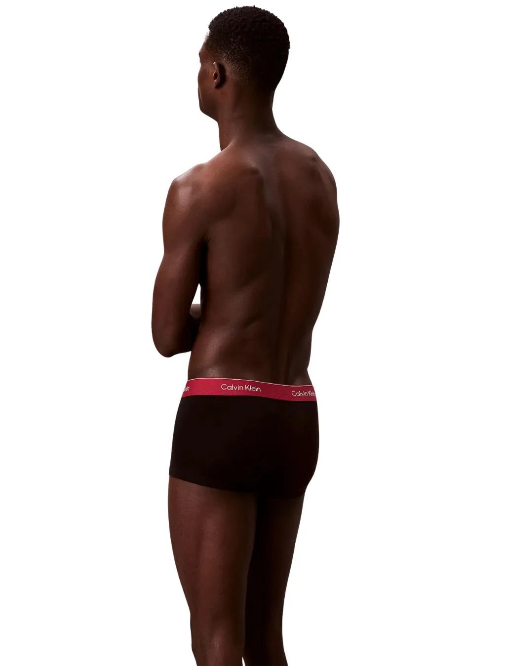 Calvin KleinTrunks 3 - pack3 - Pack Icon Cotton Stretch Low - Rise Boxer Trunks, Black with fall berry and frozenBoxers & Briefs