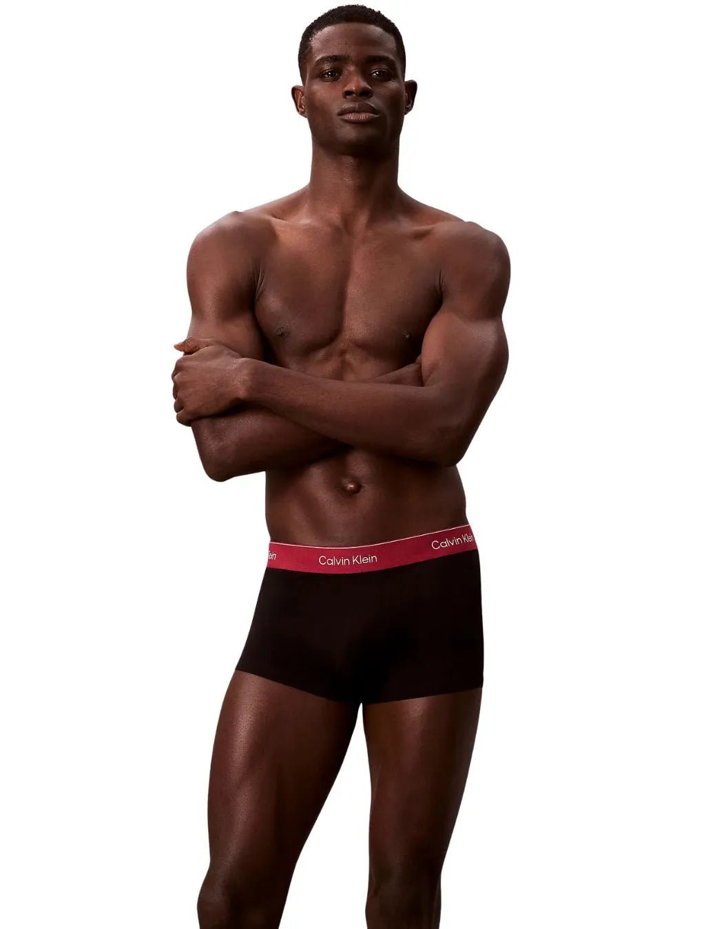 Calvin KleinTrunks 3 - pack3 - Pack Icon Cotton Stretch Low - Rise Boxer Trunks, Black with fall berry and frozenBoxers & Briefs