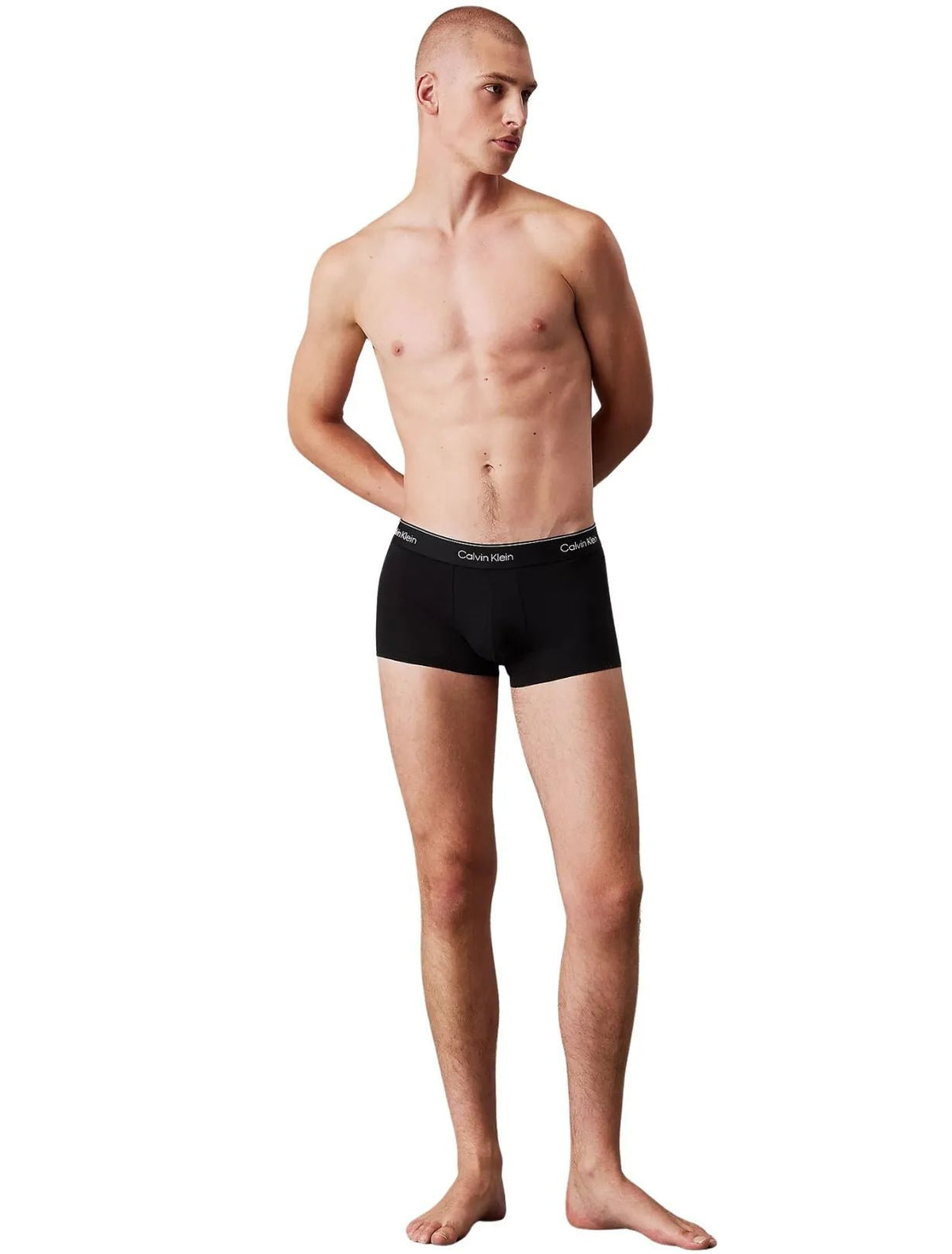 Calvin KleinTrunks 3 - pack3 - Pack Icon Cotton Stretch Low - Rise Boxer Trunks, Black/Glacier/BluebellBoxers & Briefs